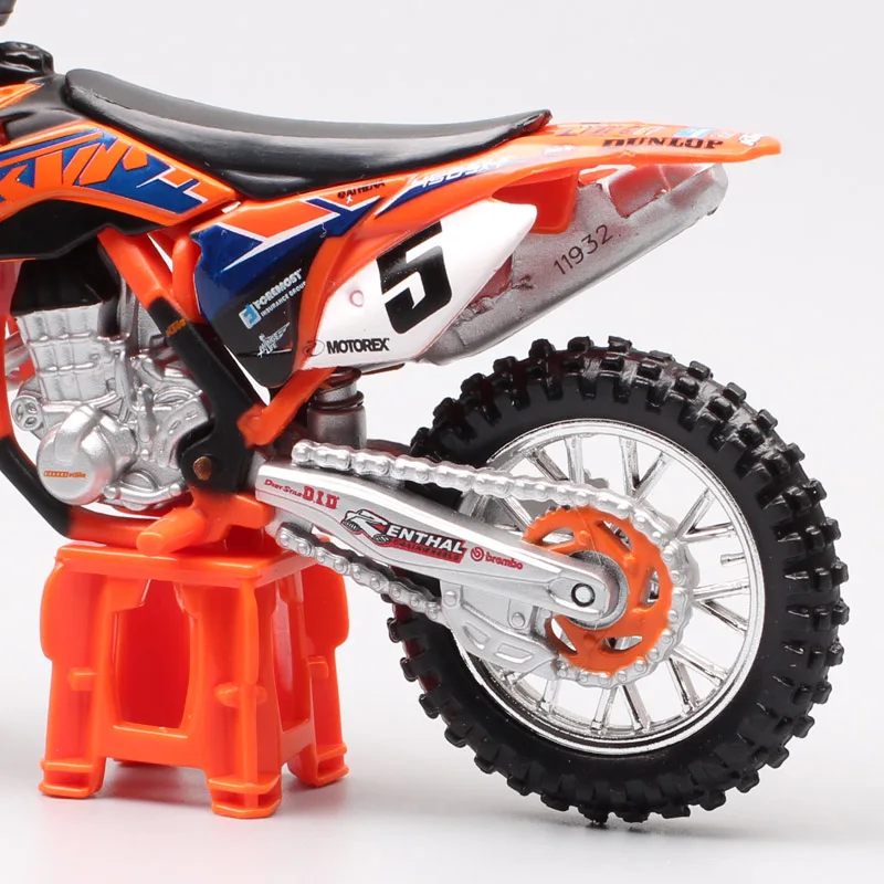 1:18 весы мини Bburago KTM 450 SX-F SXF № 5 Райан данжи redbull гонки moto крест enduro moto rcycle литья под давлением модель moto грязи игрушечный мотоцикл для детей коллекции