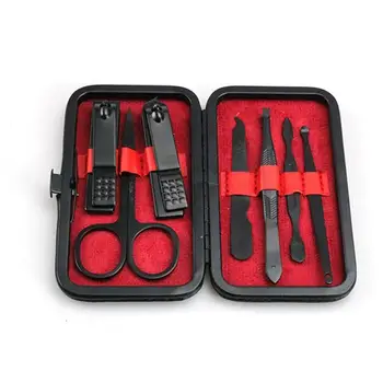 

7pcs/set Manicure Nail Clippers Pedicure Set Portable Steel Set Stainless Travel Kit Hygiene Quality High Tool F6N5