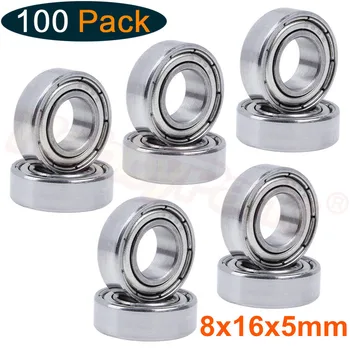 

100Pcs Ball Bearings 8x16x5mm For RC Car 1/8 1/10 Remote Control Buggy Monster Traxxas HPI Associated Axial Redcat HSP
