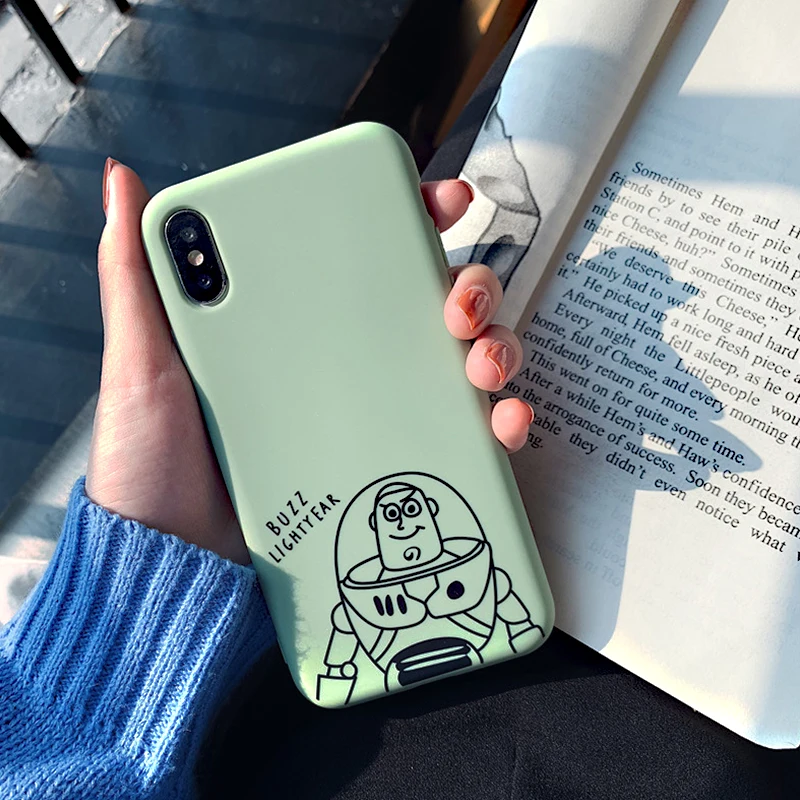 2 Милый чехол с рисунком Микки и розовой Пантеры для iphone 6 7 8 X XS Plus, силиконовый матовый мягкий чехол для телефона iphone 6 - Цвет: 2