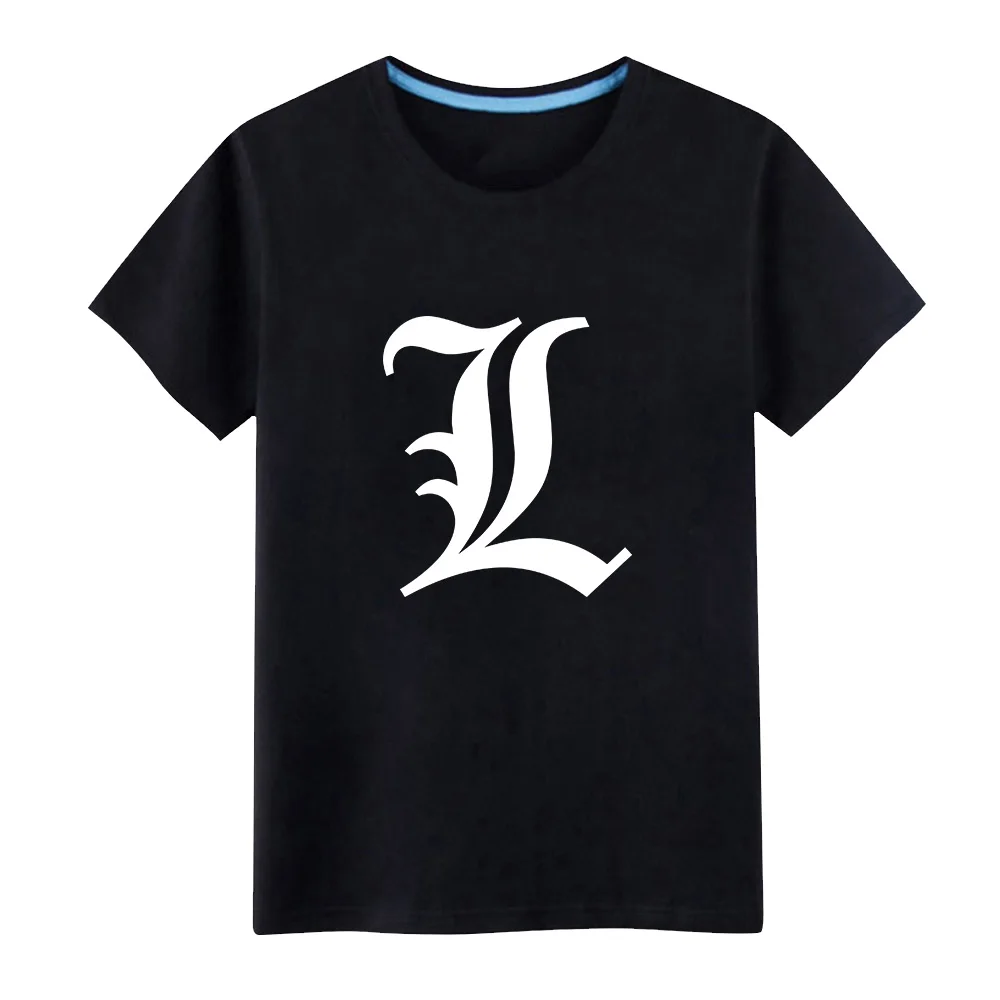 New Cartoon Anime Death Note Luminous Kids T-Shirts Boy Girls Fluorescent Short Sleeves T shirt Baby Cotton Tops Ves