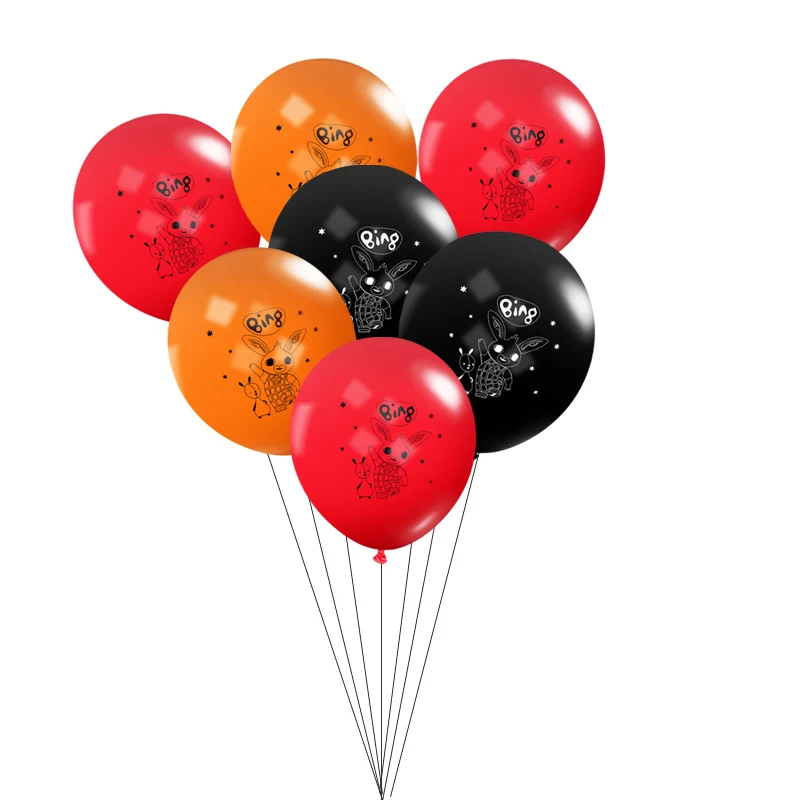 12 дюймов bing bunny воздушные шары на день рождения украшения на день рождения Детские балоны urodzinowe urodziny baloon - Цвет: Mix Color 7 pcs