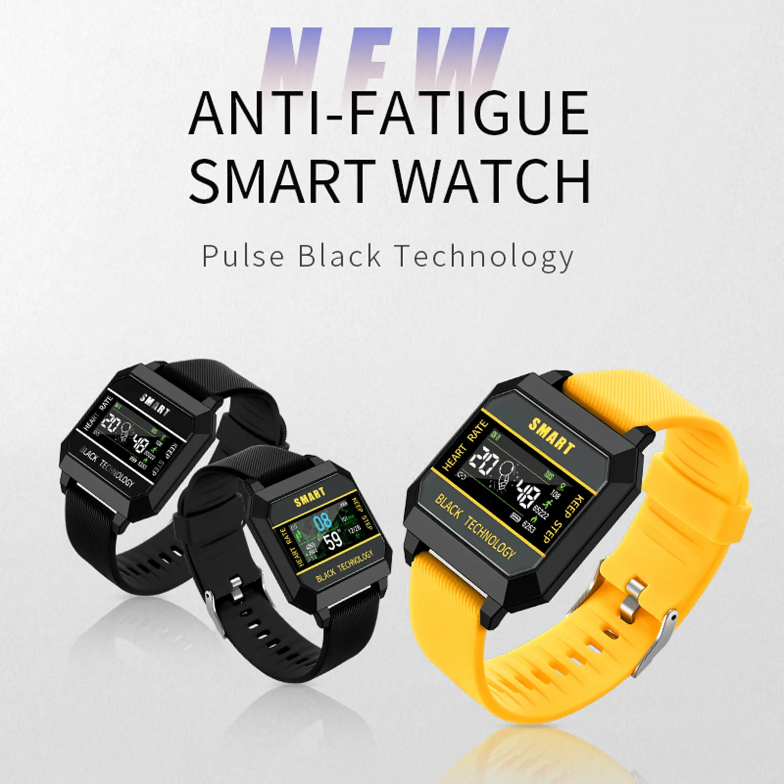 New F8 0.96 Inch Full To-uch Screen Wrist Anti-fatigue Motion Sickness Heart-blood Pressure Rate Oxygen Monitor Smart Watch#G3 |
