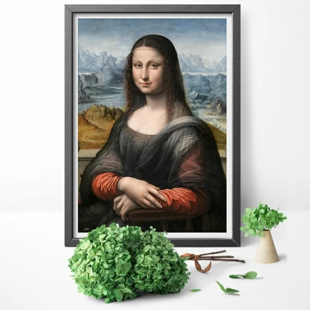 Напечатанная Картина на холсте забавное настенное искусство Мона Лиза курительный плакат с самокруткой оформление дома модульный скандинавский модульный рисунок гостиная - Цвет: Nordic 03 HE3560
