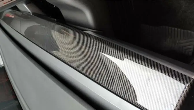 Для Tesla модель 3- углеродное волокно Глянец черный интерьер центр управления отделка-1 шт