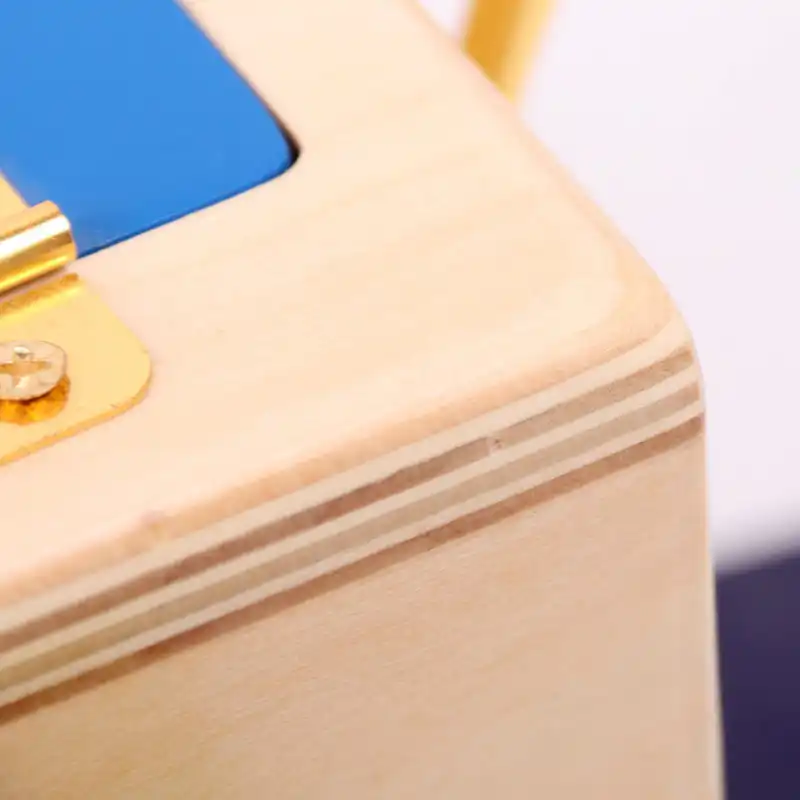 lock box wooden activity toy