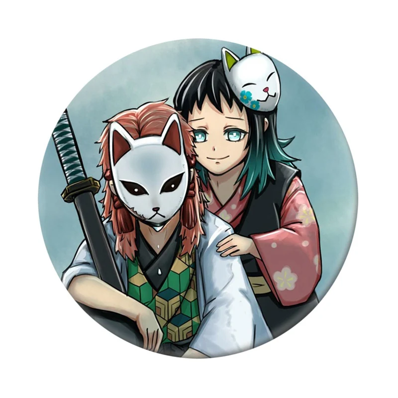 Аниме Demon Slayer: Kimetsu No Yaiba Kamado Tanjirou Nezuko Agatsuma Zenitsu косплей реквизит круглые
