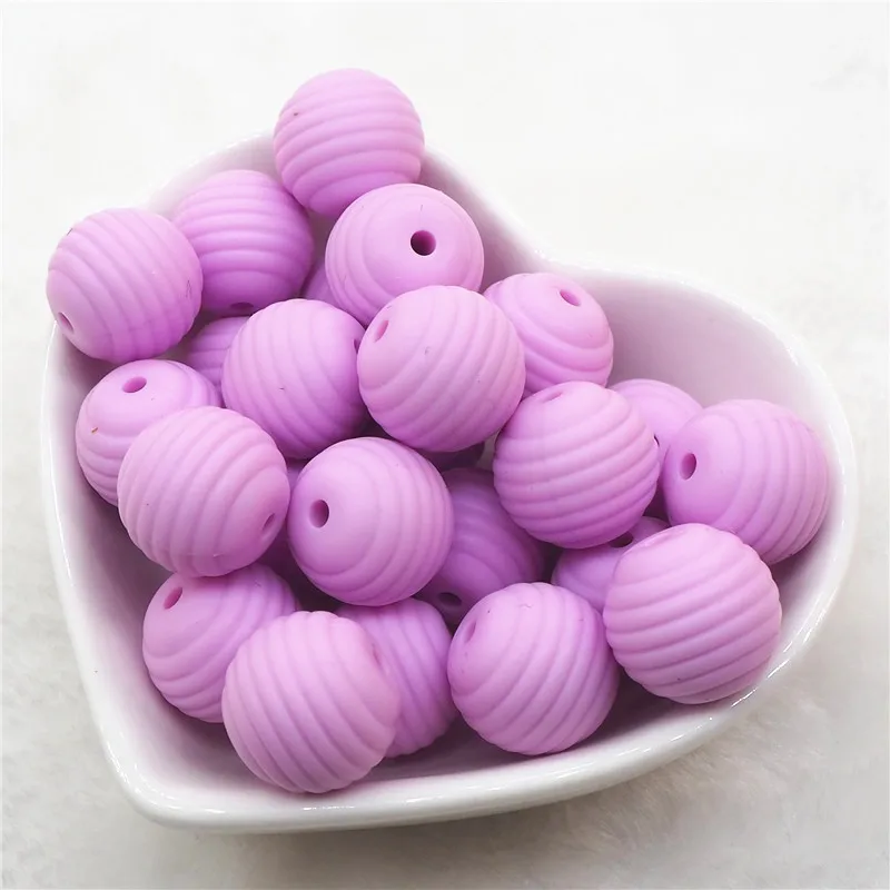 Lilac Chenkai 20 шт силиконовый Прорезыватель в виде мыши бусины DIY животные Микки Детские пустышки Прорезыватель для зубов Монтессори сенсорные ювелирные изделия делая игрушечный бисер - Цвет: Lilac