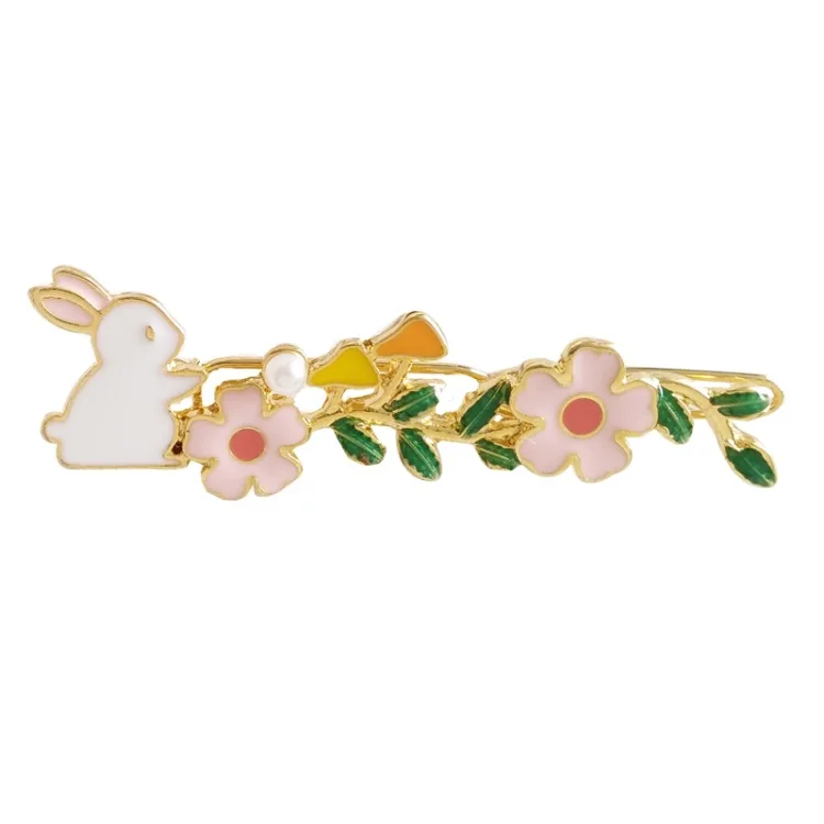 New Simple and Creative Cute Girl Hair Clips Trends Beautiful Rabbit Hair Accessories Students Wear Matching Accessories