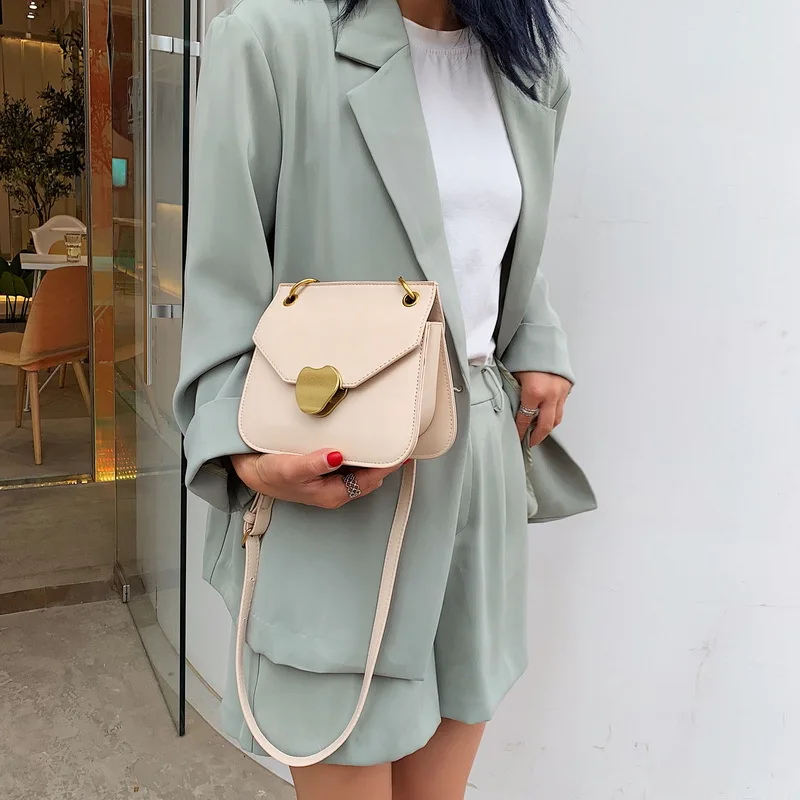 

Irregular Lock Single Shoulder Women's Bag 2019 New Summer Hundred Chains Leisure Slant Saddle Bag