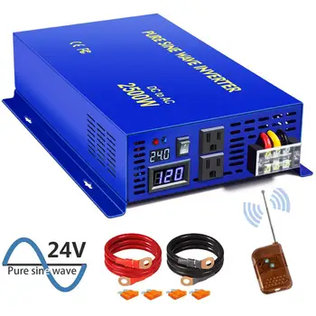 

XYZ INVT 2500 watt Off Grid Power Converter Pure Sine Wave Inverter 12v 24v 36v 48v dc to ac 120v 240V Remote Switch