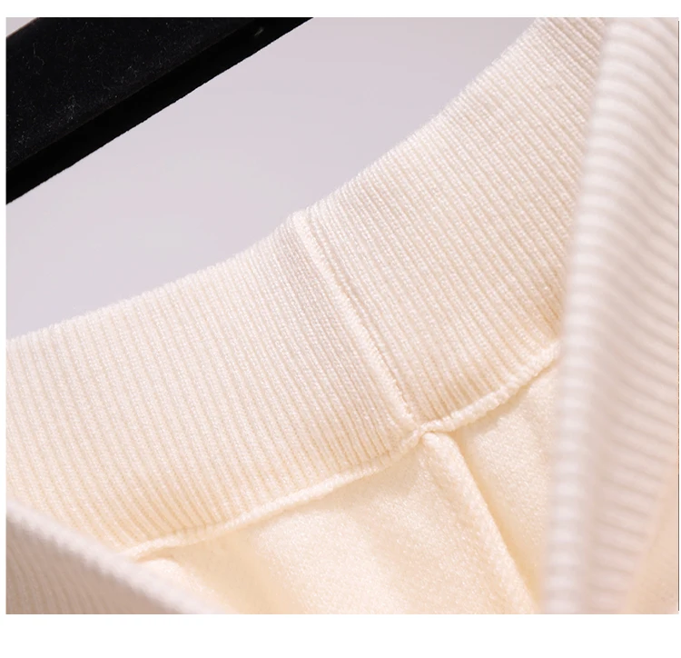 plus size spring autumn winter women clothes vintage skinny ladies high waisted knitted wide-legged pants female K0485