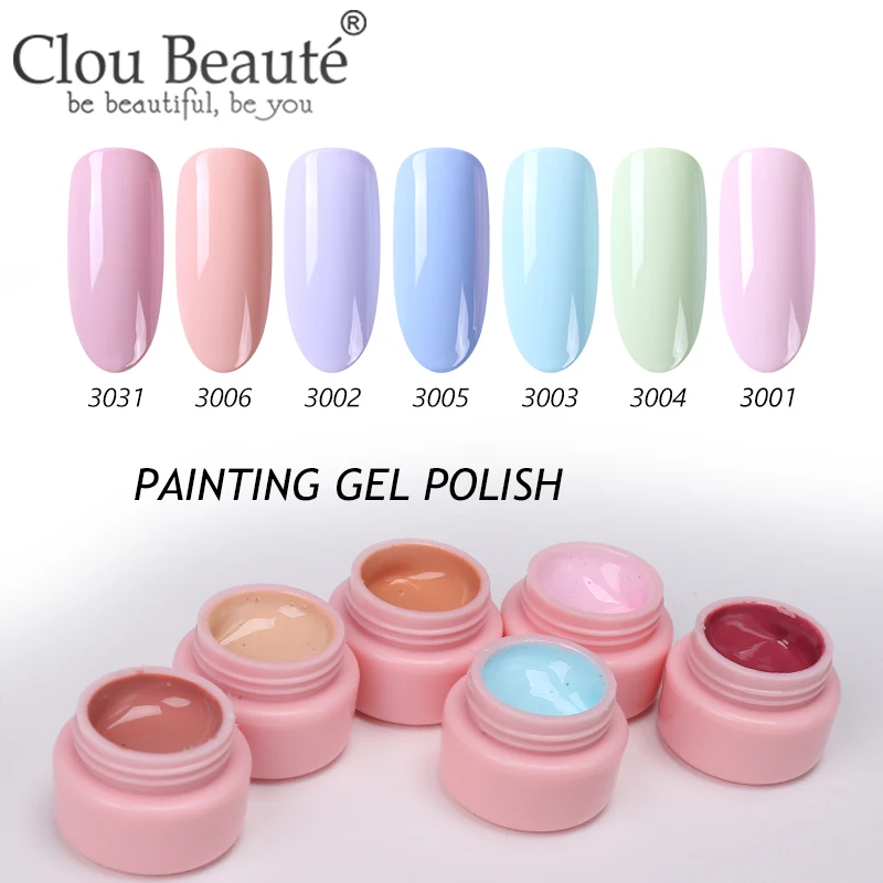 Clou Beaute живопись гель рисунок лак УФ-гель для ногтей esmaltes permanentes de uv y Гель-лак для светодиодной сушки замачиваемый гель лак для ногтей