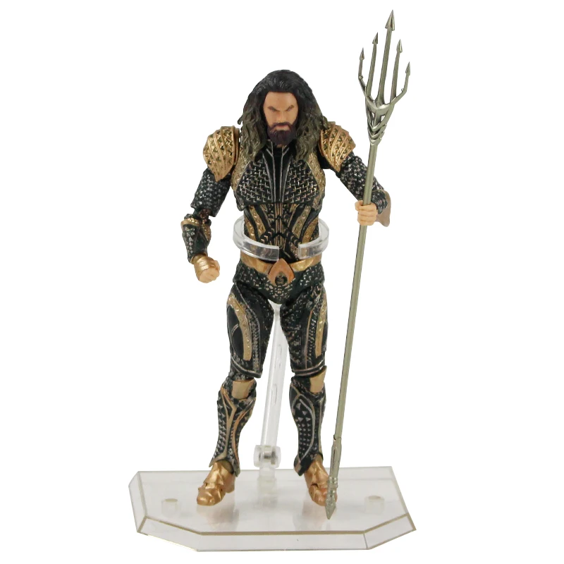 16 см Justice League MAFEX 061 Аквамен с тридентом статуя ПВХ фигурка игрушки Коллекционная модель куклы Brinquedos