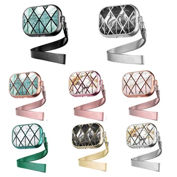 

Luxury Marble For Airpods Case Bluetooth Earphone TPU For Airpod 1,2, pro Case Cover With Hand Strap Headphone for Airpods Case