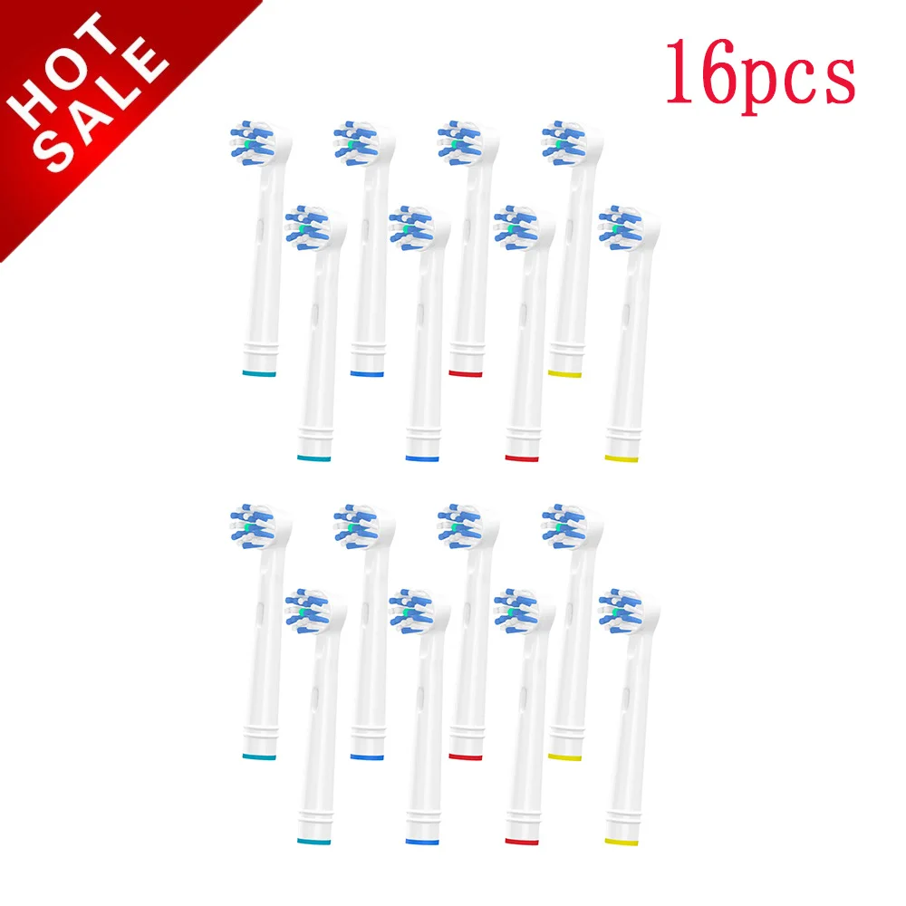 

16pcs Replacement Brush Heads For Oral-B Electric Toothbrush Advance Power/Pro Health/Triumph/3D Excel/Vitality Precision Clean