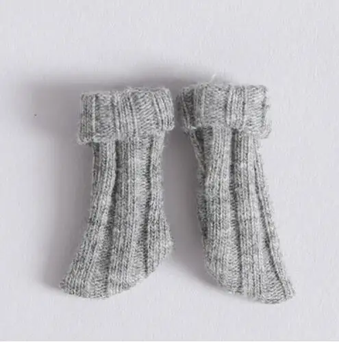grey 1 пара 1/6 носков для кукол ob11, короткие носки для куклы blyth, аксессуары для обуви(fit ob11, obitsu 11, holala, 1/12 bjd, blyth, dolls - Цвет: grey