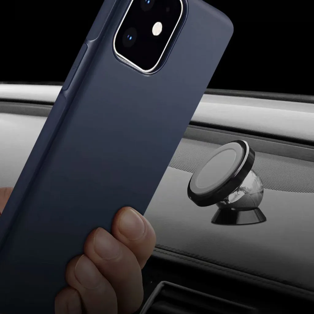 Магнитный Тонкий защитный чехол для iPhone 11 ультратонкий магнитный автомобильный держатель Невидимый встроенный металлический чехол для iPhone 11