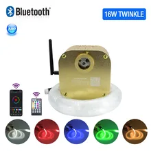 16 Вт RGW мерцающий эффект волоконно-оптический набор потолочного освещения Datr 450 шт.* 0,75 мм* 3 м с Bluetooth app умный музыкальный контроллер