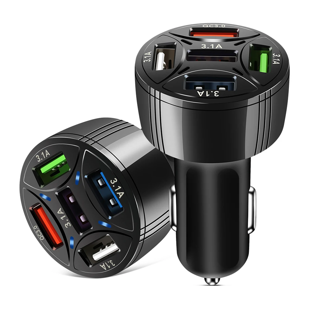 5 Ports USB Car Charge Quick LED Fast Charging for HAVAL H1 H2 H3 H5 H6 H7 H8 H9 M4 M6 Concept B COUPE F7x SC C30 C50 | Автомобили и