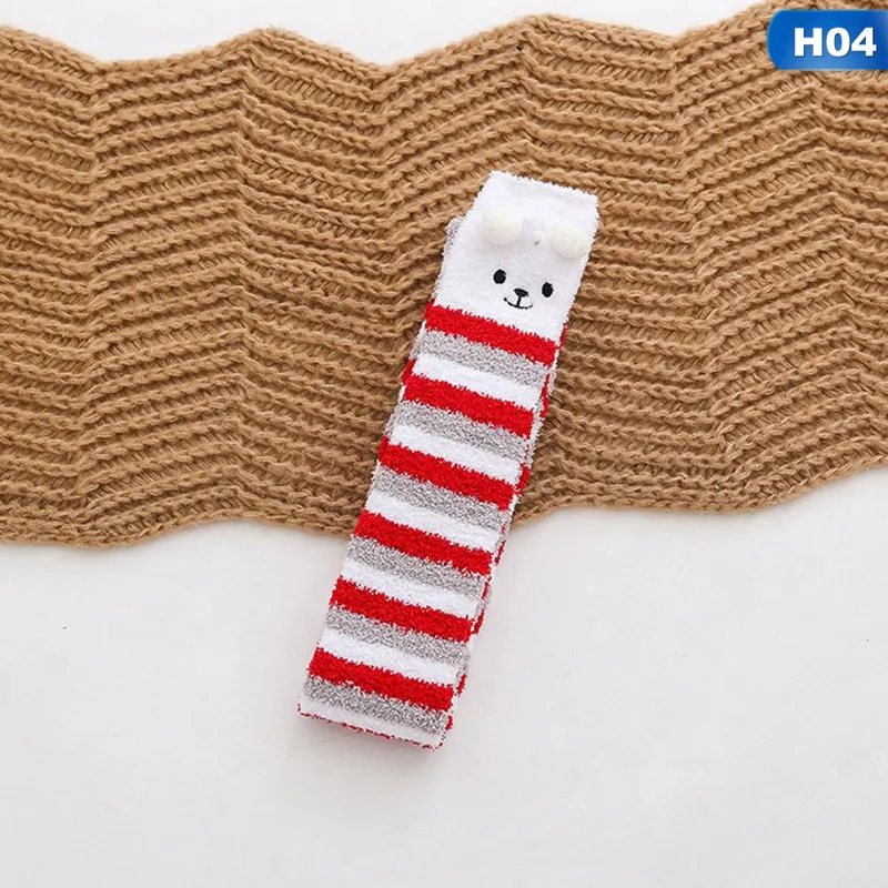 5 стилей; рождественские гольфы из кораллового флиса с героями мультфильмов; милые теплые и удобные толстые гольфы; зимние носки в полоску