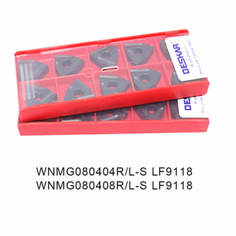 

10 шт. WNMG080404R L S LF9118 обработка жесткой стали WNMG080408R L S LF9118 твердосплавные вставки для стали