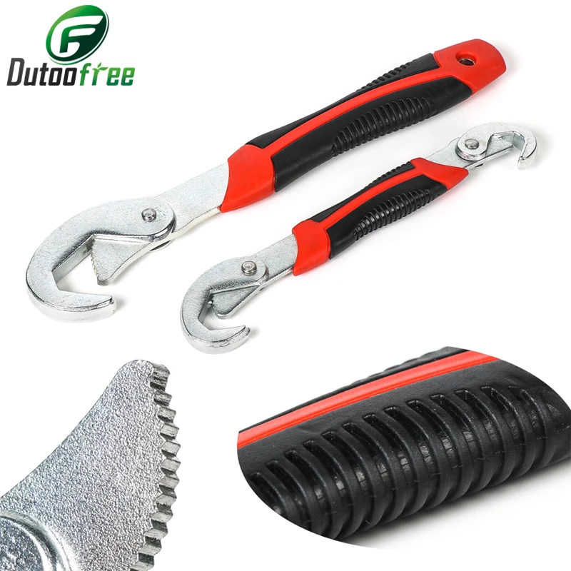 9-32mm Adjustable Wrench Multi-function Universal Snap Grip Wrench Socket Head Spanner For Home Repair Pipe Wrench Hand Tools