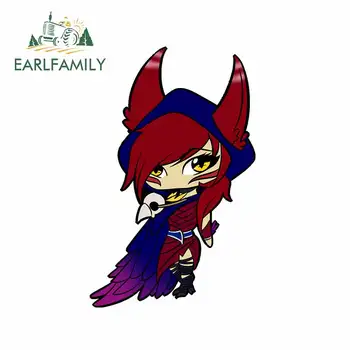 

EARLFAMILY 13cm x 9.6cm for LOL Xayah Auto Bumper Window Car Stickers Fashion Occlusion Scratch 3D Waterproof Decal Decoration