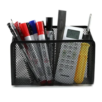 

Magnetic Metal Mesh Storage Basket Desk Pen Pencil Box Makeup Organizer Kitchen Wall Hang Box Home Office School Supplies