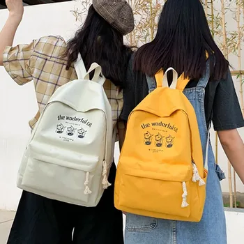 

Backpack Women 2019 New Fashion Casual Cartoon Preppy Style Female Students School Shoulder Bags for Teenager Girls Backpacks