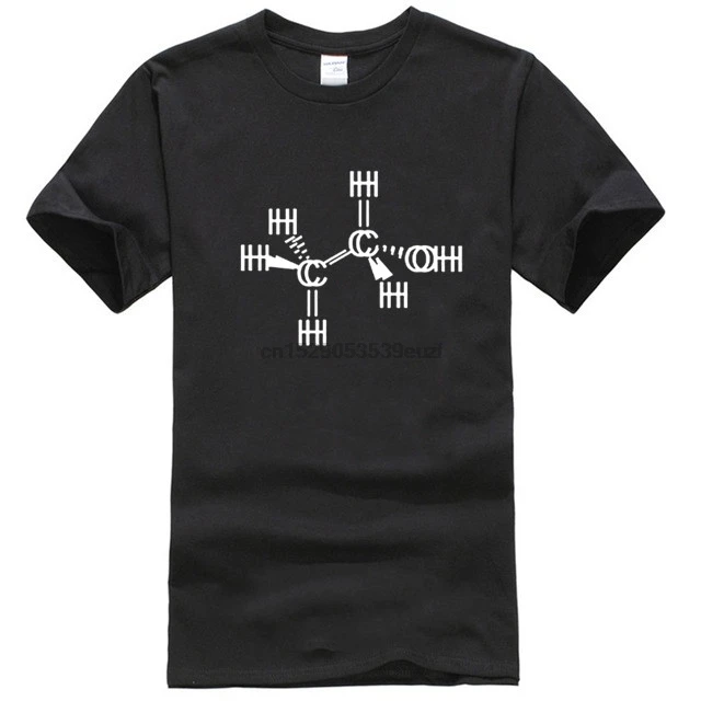 Chemistry Alcohol Molecule Structure Ethanol Mens Tshirt |