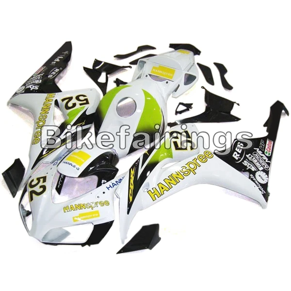 As Picture Shown 52 желтый обтекатель зеленый, белый комплект для Honda 2006 2007 CBR1000RR полный корпус рабочие Чехлы ABS пластик мотоцикл впрыски корпусов - Color: As Picture Shown