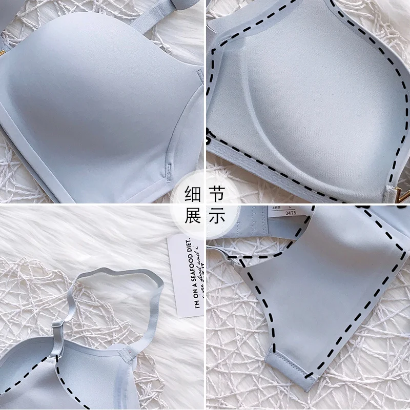 Sexy Mousse Wirefree Bra Thin Cup Seamless Brassiere Small Chest