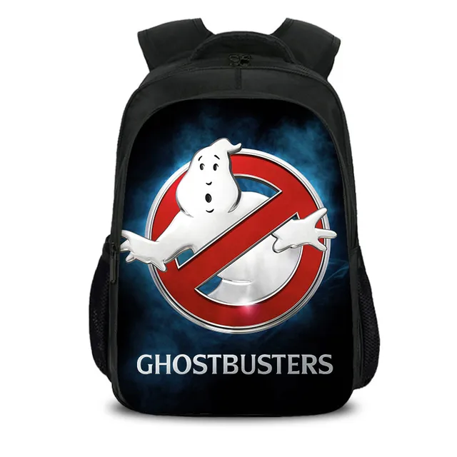 Ghost Busters Backpack Childrens Schoolbag Student Classic Laptop Backpacks Unisex Light Travel Adult Zipper Backpack 17 inch 