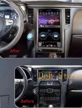 

13.6'' tesla style Android 9.0 Car DVD player GPS Navigation for infiniti QX70 2013-2016 RADIO stereo multimedia PX6 auto DSP