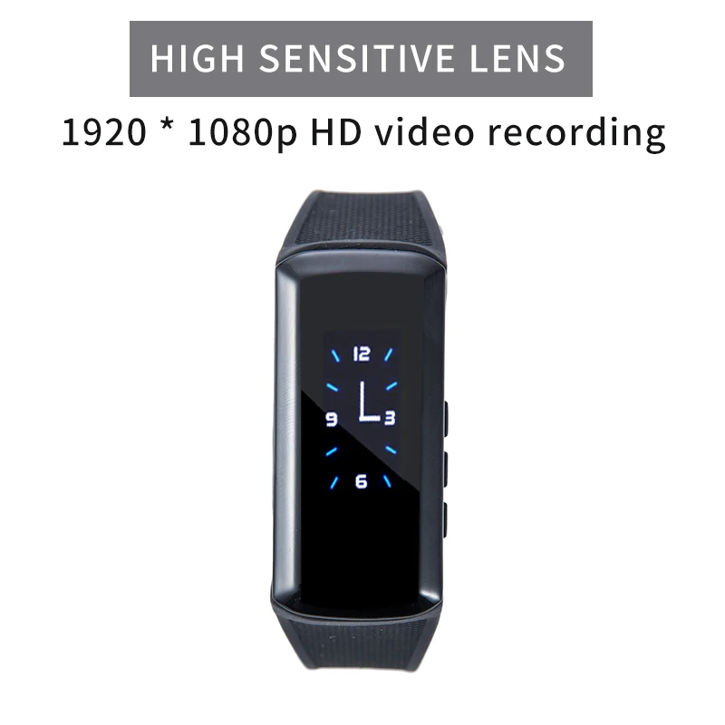 Смарт HD 1080P Мини Bluetooth Спорт на открытом воздухе браслет с фотографией секретная