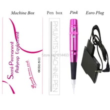 Dermografo Para micropigentacao универсальная Перманентная машина для макияжа Поворотная тату-машинка с контролем скорости для татуировка для губ и бровей