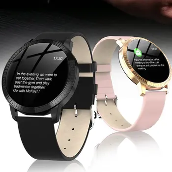 

Cf18 Color Screen Smart Bracelet Health Monitoring Metal Round Screen Waterproof Smart Reminder Exercise Pedometer