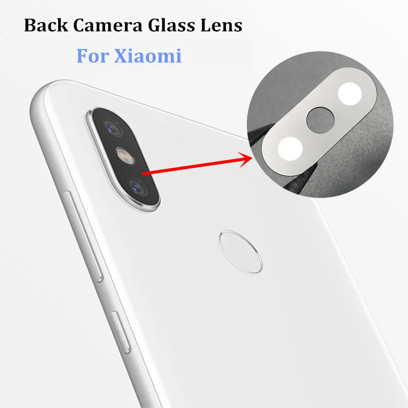 2 шт. задняя камера стеклянная крышка объектива для Xiaomi mi 8 SE 6X 5X x 2s Max 3 Red 5 Plus 6 Pro S2 с