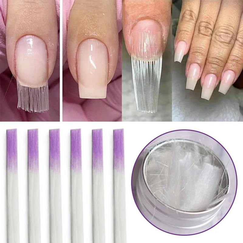Fibernails стекловолокно для наращивания ногтей набор для дизайна ногтей гель Лак акриловый УФ светодиодный светильник Дизайн маникюрный набор Инструменты для дизайна ногтей