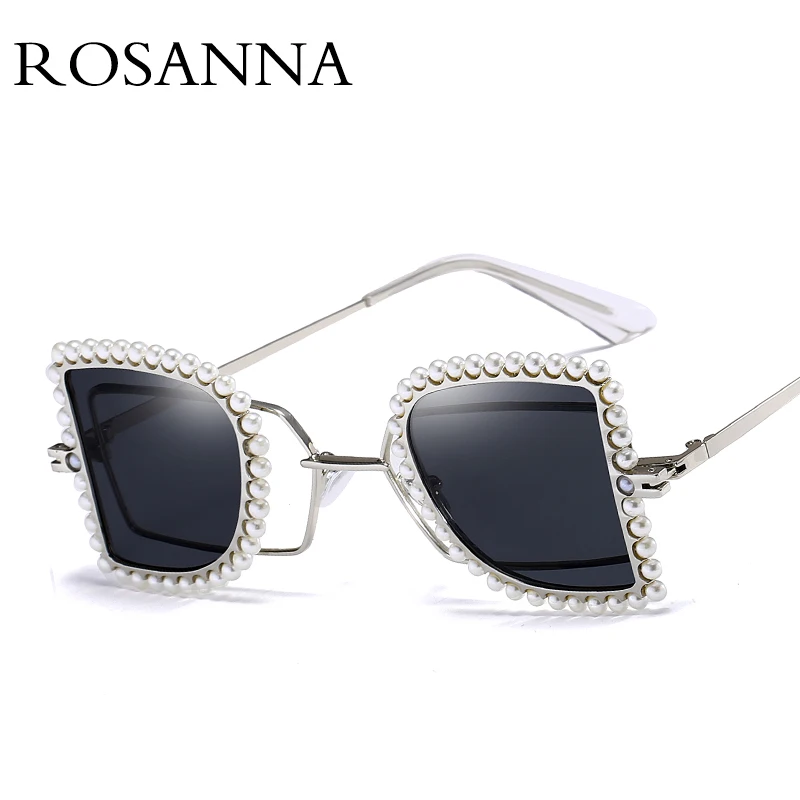 ROSANNA, модные круглые женские солнцезащитные очки с кристаллами и бриллиантами,, роскошные брендовые негабаритные солнцезащитные очки, Винтажные Солнцезащитные Очки