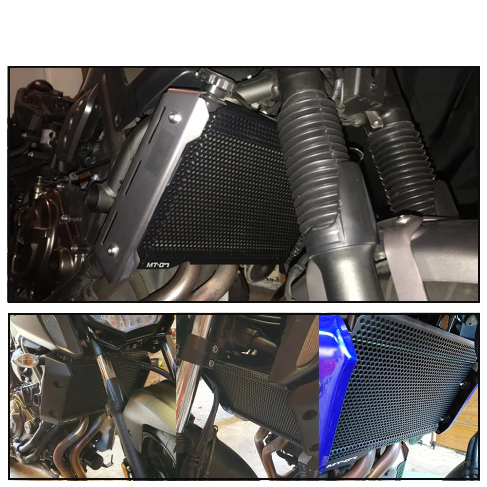 For Yamaha MT-07 FZ-07 MT07 MT FZ 07 2018 2019 2020 2021 FZ07 MT07 Motorcycle Radiator Grille Guard Cover Fuel Tank Protection