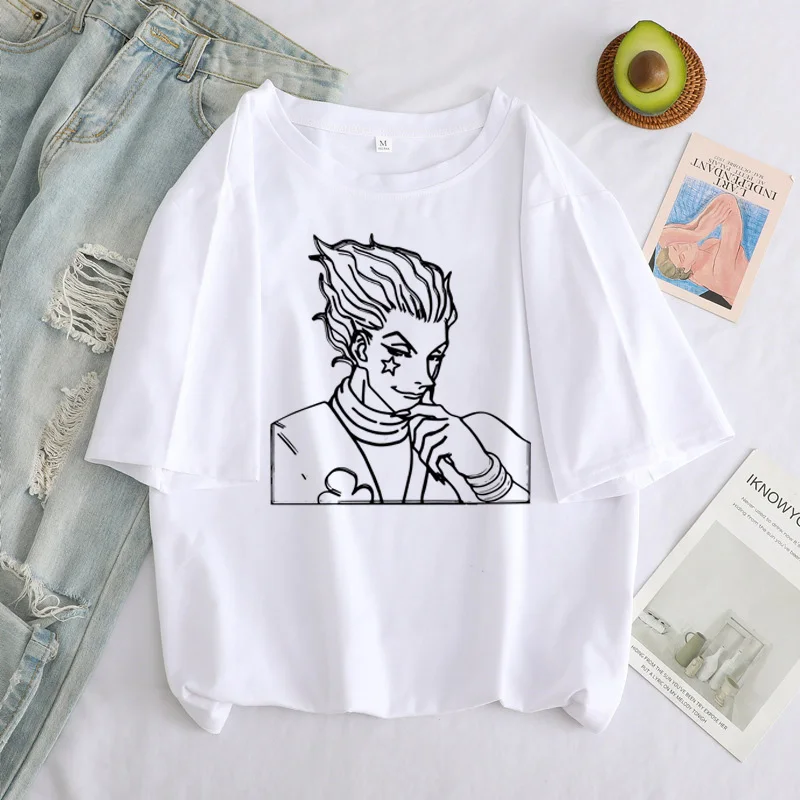 Hunter-X-Hunter-Hisoka-Morow-HxH-Women-T-Shirt-Cartoon-Tshirt-Harajuku-90s-Female-Short-Sleeve(2)
