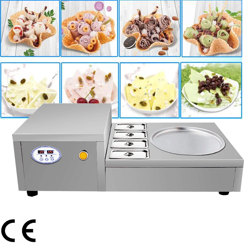 

Мини Мороженое ролл машина с 35 см Кастрюля 110v /220v машина для жареного мороженого Мороженое машина