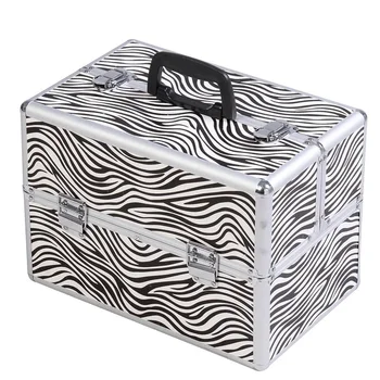 

14" x 9" x 10" Aluminum Makeup Case Cosmetic Organizer BG48221