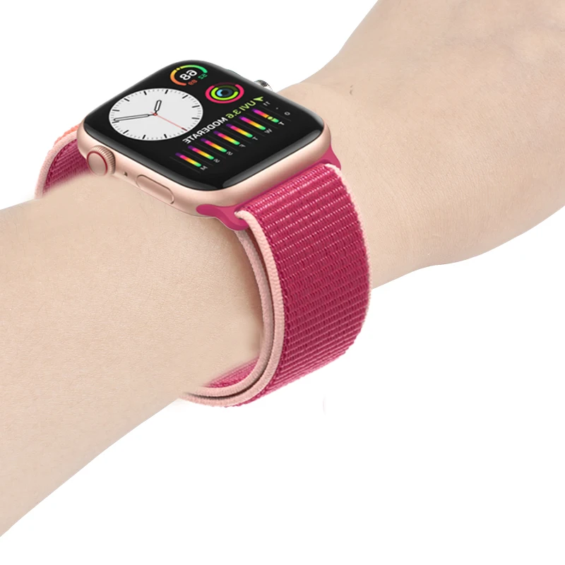 Ремешок для Apple watch band 5 4 44 мм 40 мм Sport Loop correa 42 мм 38 мм Iwatch series 3 2 ремешок для часов браслет дышащие аксессуары
