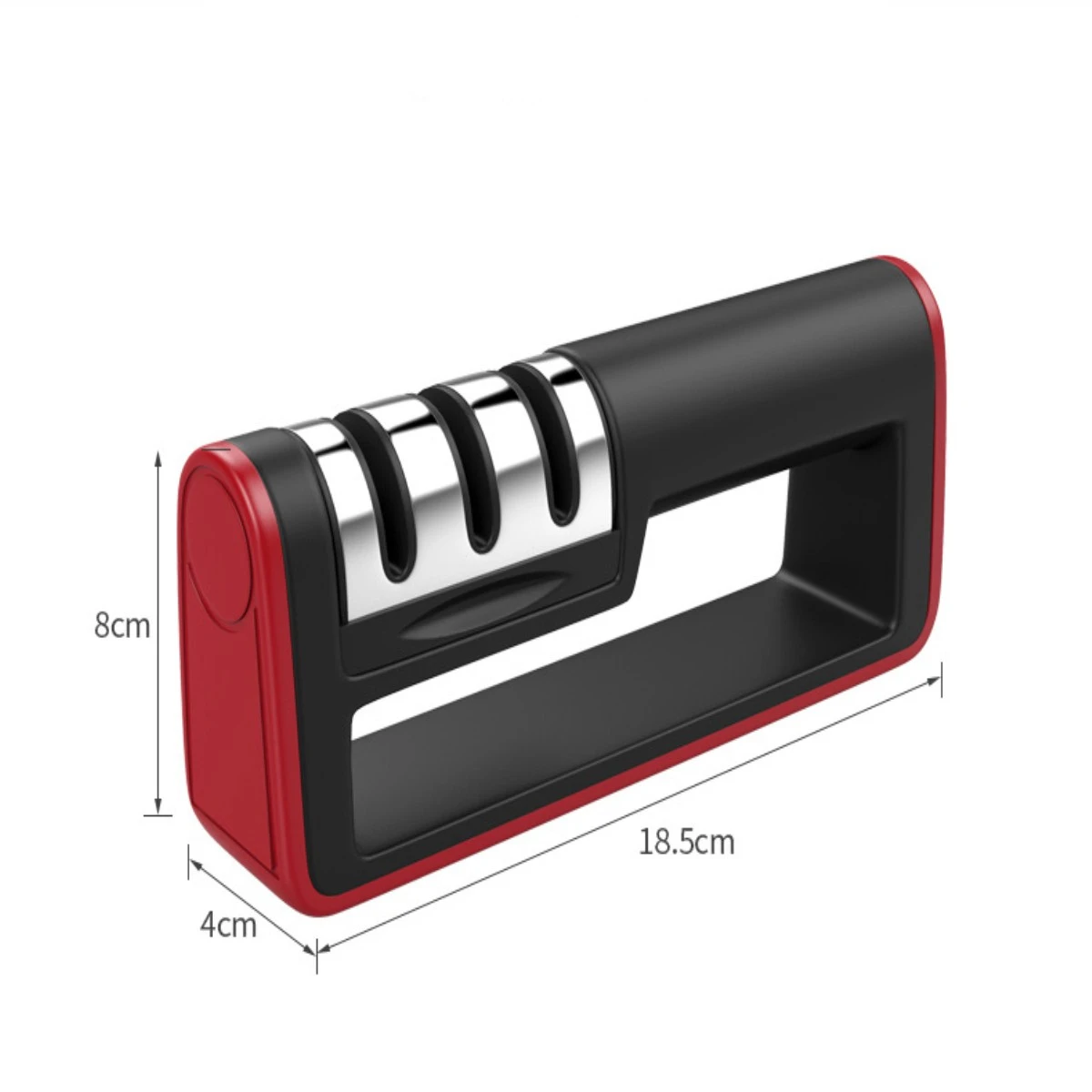 F 18.5x8x4cm 3 этапа профессиональная точилка для ножей кухонные аксессуары заточка шлифовального станка точильный камень Вольфрам алмаз Керамика инструмент - Цвет: F 18.5x8x4cm
