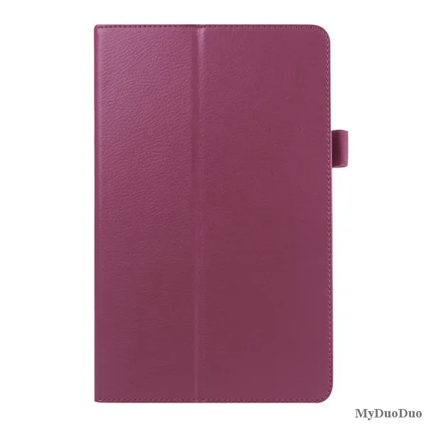 purple Чехол для планшета для samsung Galaxy Tab A A6 10,1 T585 T580 SM-T580 T580N из искусственной кожи тонкий складной стиль Litchi Funda чехол s+ пленка - Цвет: purple