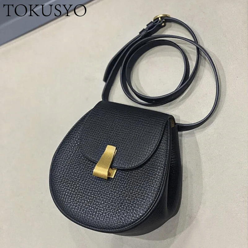 

Real Leather Crossbody Bags for Women, Designer Bag Mini Purses and Handbags Flap Saddle Bag with Checker pattern
