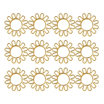 

12pcs Paper Clip Durable Practical Novel Lightweight Metal Clamp Paper Clip Sunflower Shape for School Office Home